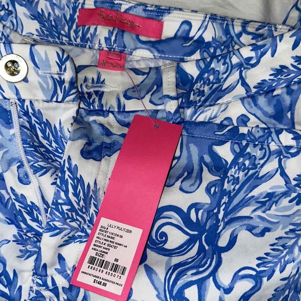 NWT Lily Pulitzer- Kelly High Rise Skinny Pants - Picture 4 of 4